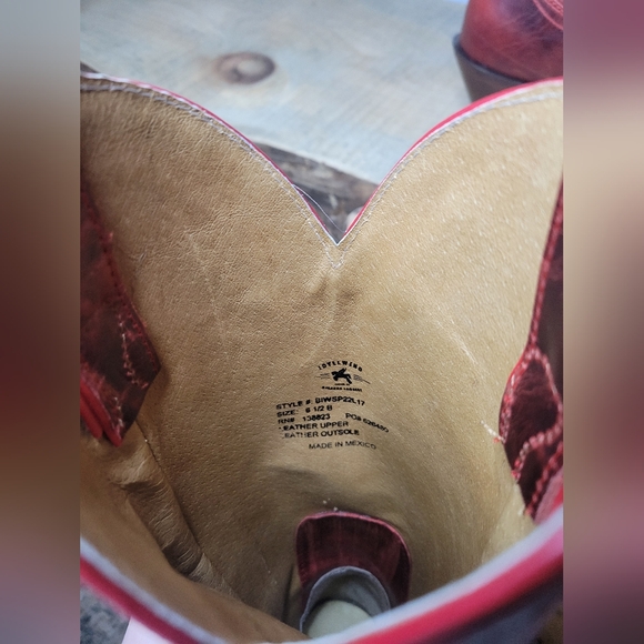 Idyllwind Women's Icon Embroidered Western Tall Boot - Round Toe Red Size 6.5B - Picture 6 of 8